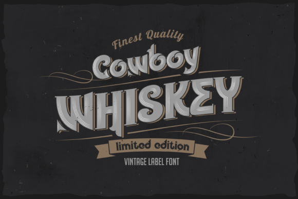 Cowboy Whiskey: Vintage Typography for Bold Designs
