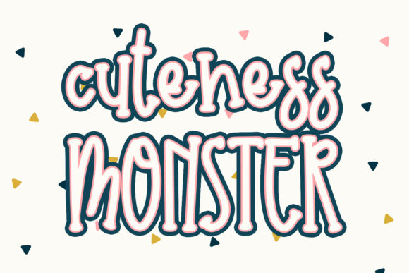 Cuteness Monster: A Playful Font for Whimsical Designs
