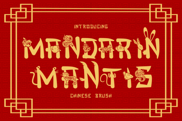 Mandarin Mantis: A Brush Font with Eastern Charm