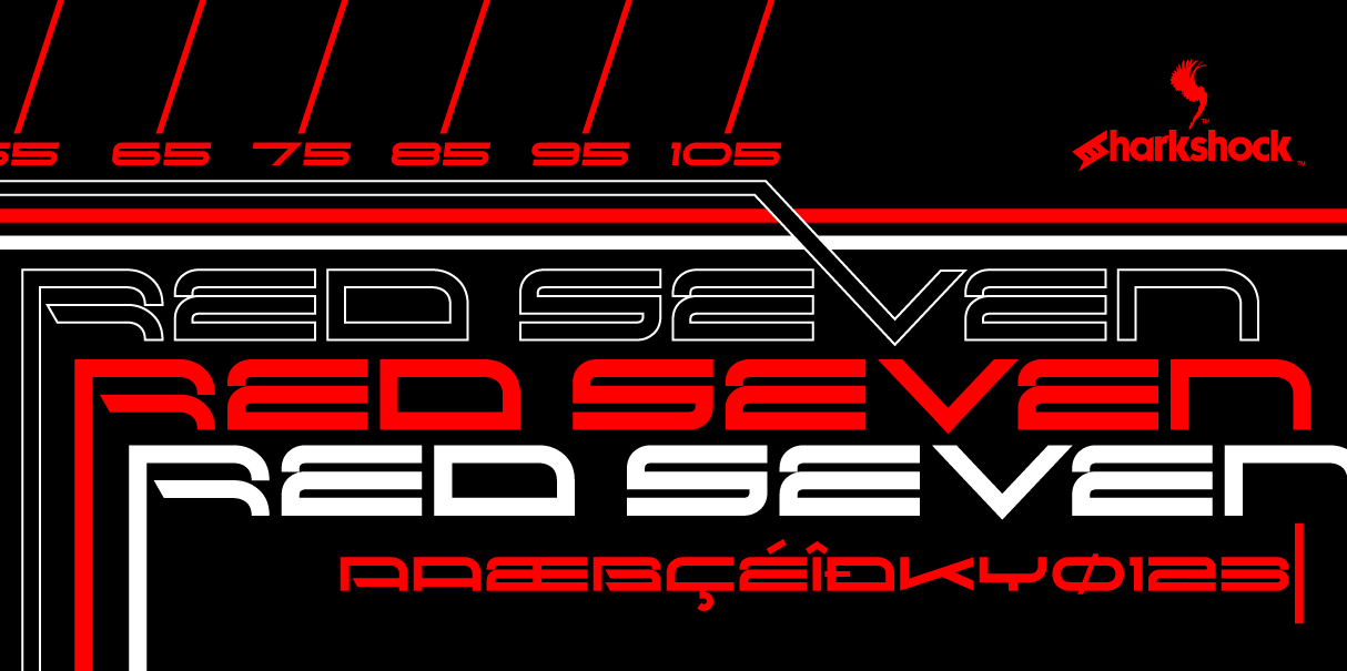 Red Seven: The Edgy Display Font for Bold Branding