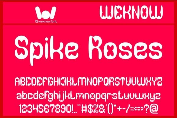 Spike Roses: A Dynamic Display Font for Modern Design